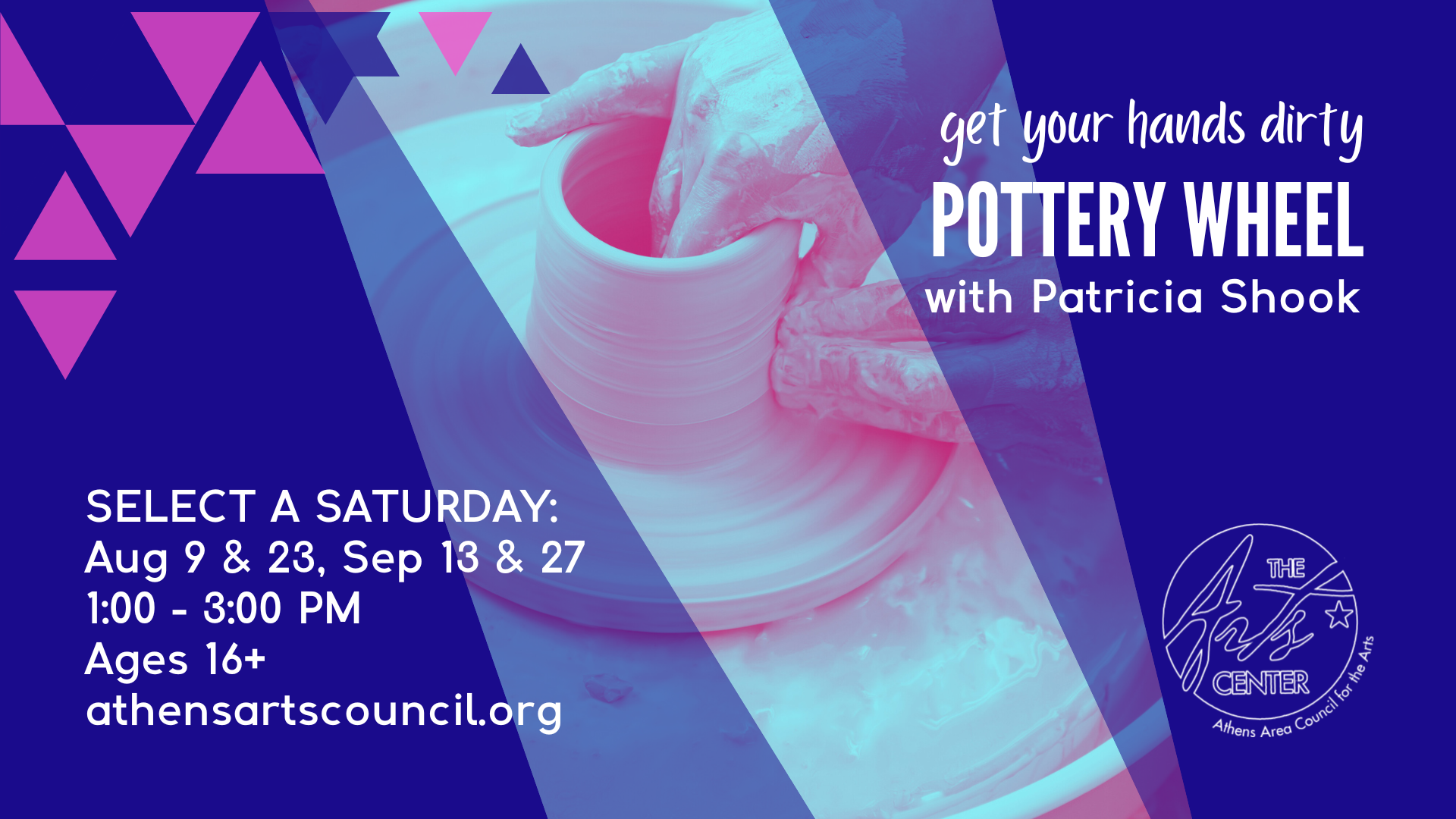 Get Your Hands Dirty: Pottery Wheel with Patricia Shook Event