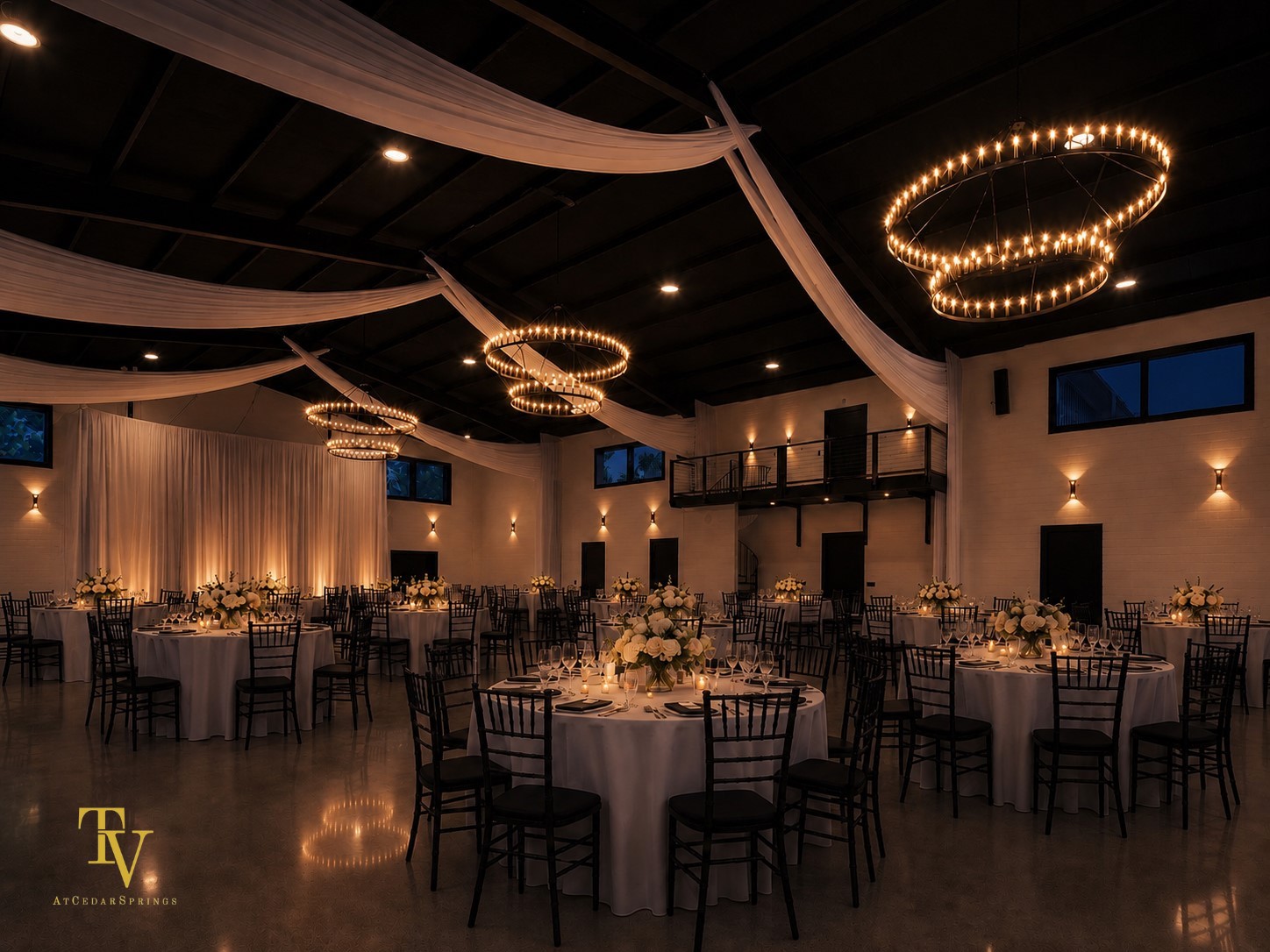 Indoor table set up